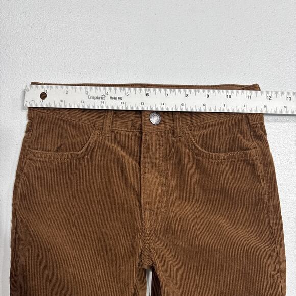 H&M Kids Girls Slim Fit Corduroy Pants Brown Size 6X Adjustable Waist Casual - Picture 5 of 9